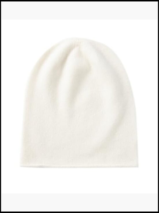 100% Cashmere Slouchy Beanie Hat - Women\'s Soft Warm Skull Cap main image 4